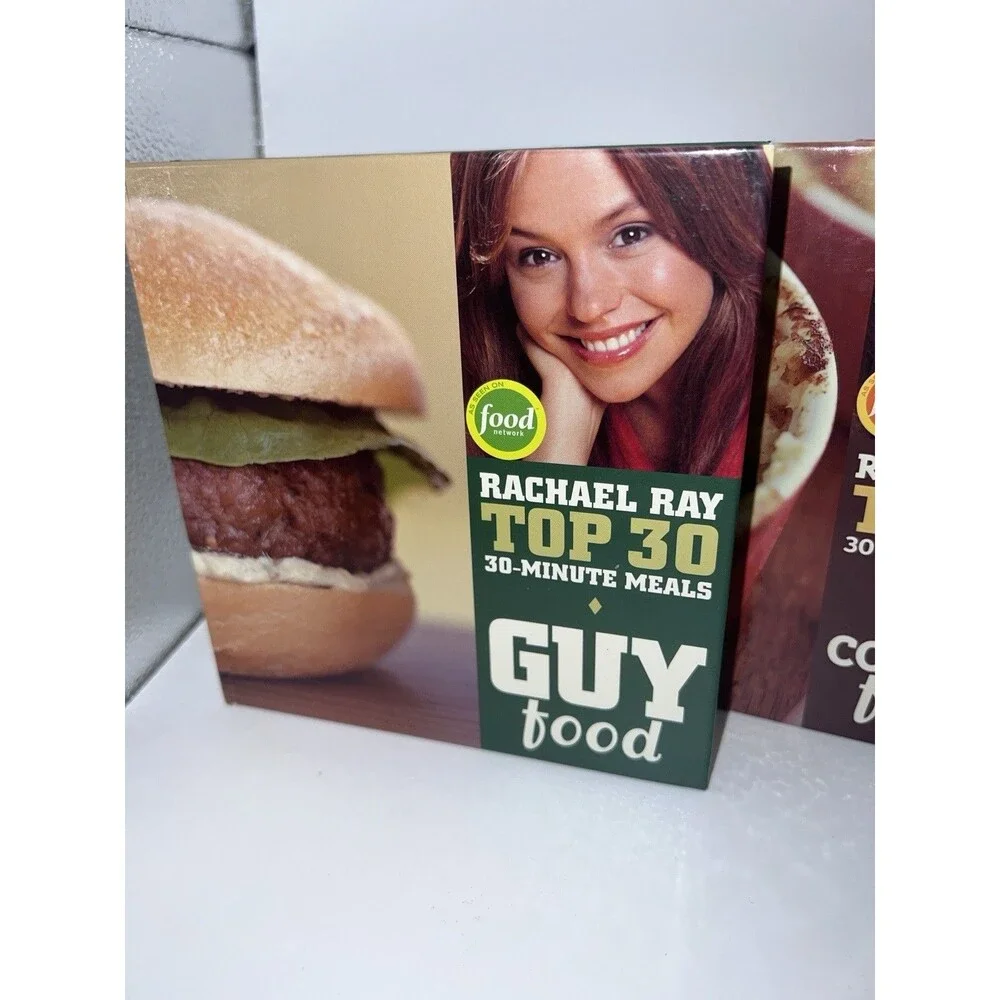 RACHAEL RAY TOP 30 Cookbooks: Comfort Food, Kid Food, Guy Food Mini Book Lot